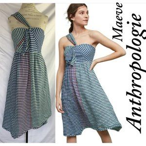 Anthropologie Maeve Waverly Gingham Dress Size 4